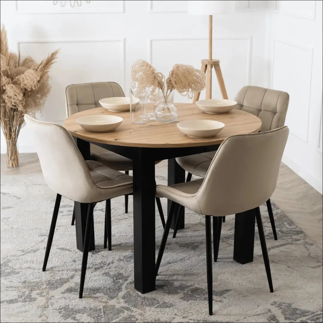 Kėdė su veliūro audiniu smėlio spalvos TE468 - €42 Save 15% 25-50, __label:Pristatymas 5-14 d.d., elite, spalva-smelio,