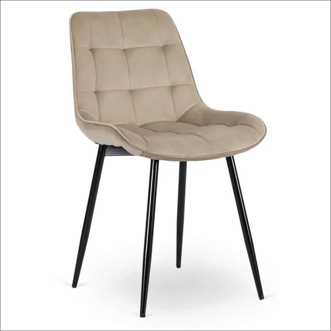 Kėdė su veliūro audiniu smėlio spalvos TE468 - €42 Save 15% 25-50, __label:Pristatymas 5-14 d.d., elite, spalva-smelio,