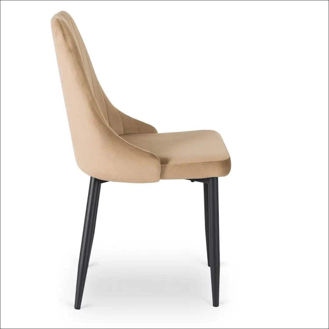 Kėdė su veliūro audiniu smėlio spalvos TE550 - €51 Save 15% 50-100, __label:Pristatymas 5-14 d.d., elite,