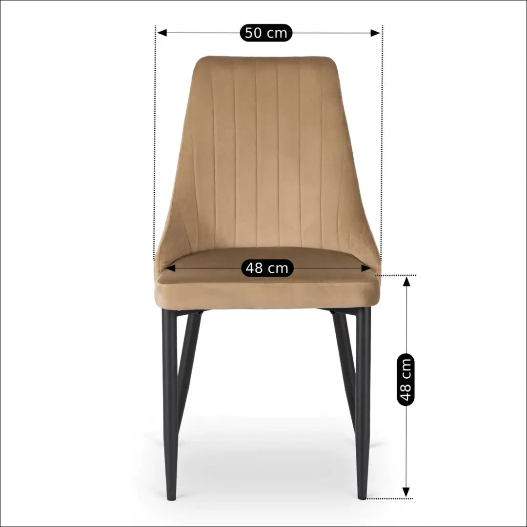 Kėdė su veliūro audiniu smėlio spalvos TE550 - €51 Save 15% 50-100, __label:Pristatymas 5-14 d.d., elite,