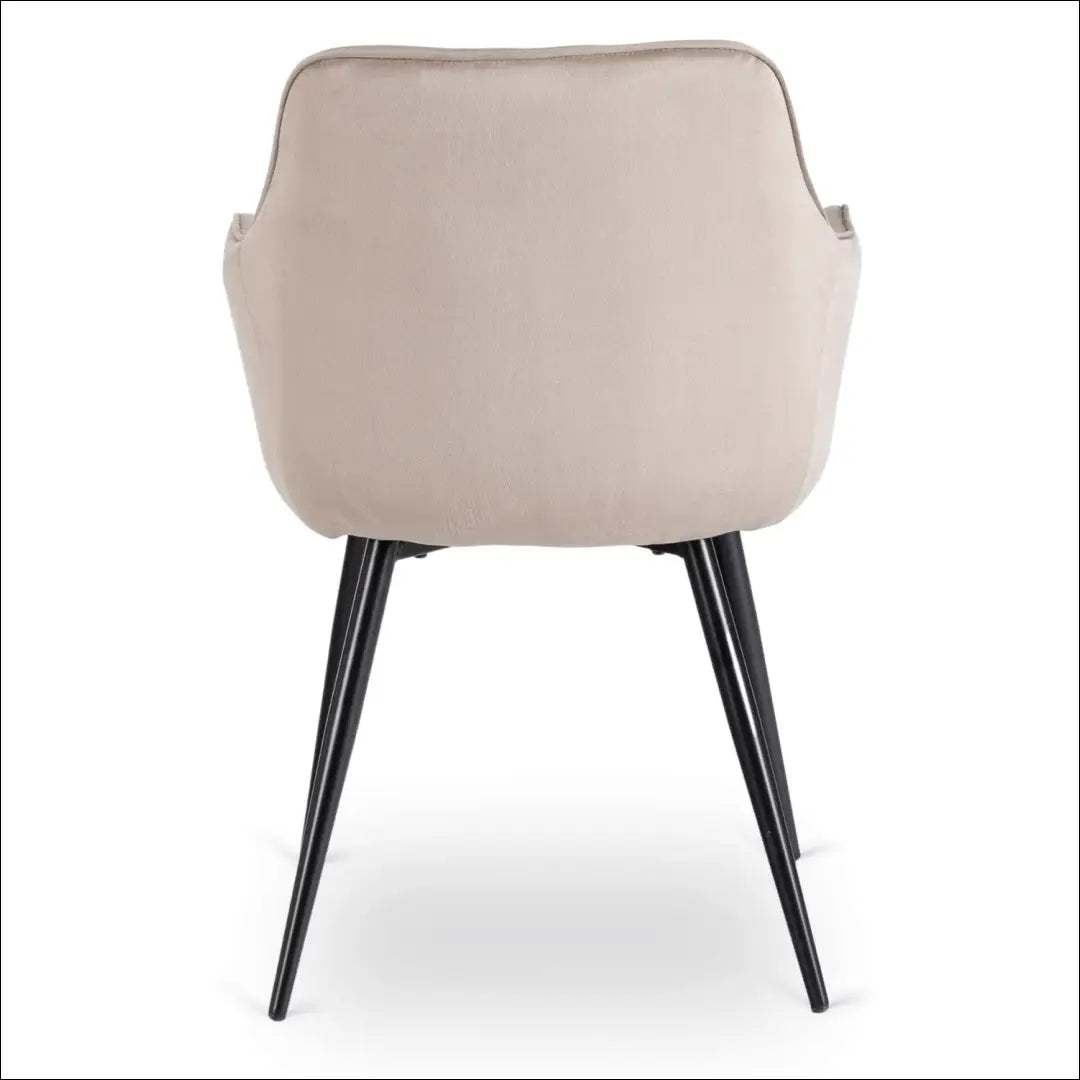 Kėdė su veliūro audiniu smėlio spalvos TE829 - €67 Save 15% 50-100, __label:Pristatymas 5-14 d.d., elite,