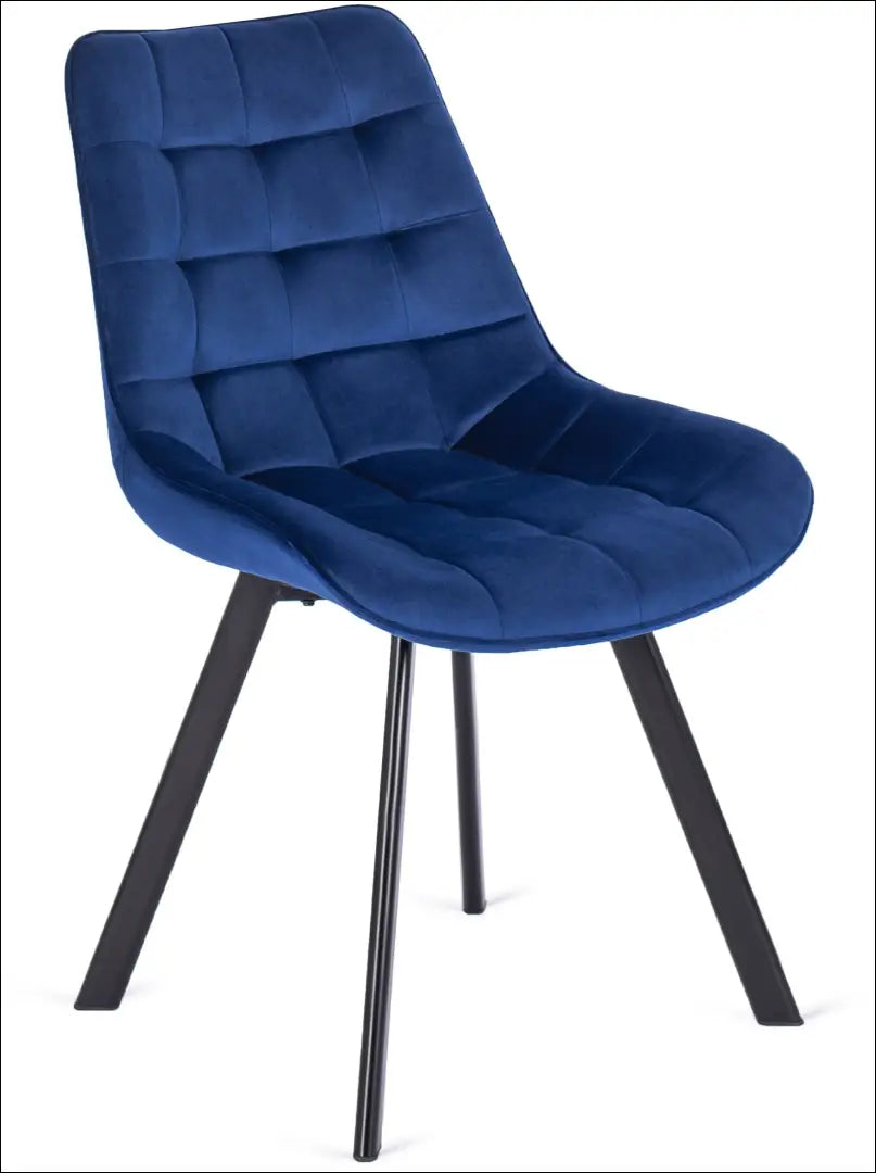 Kėdė su veliūro audiniu tamsiai mėlynos spalvos TE035 - €52 Save 15% 50-100, __label:Pristatymas 5-14 d.d., elite,