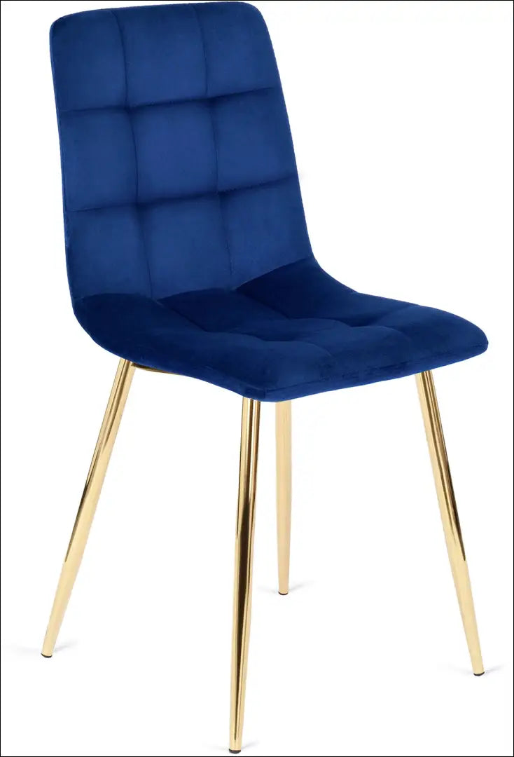 Kėdė su veliūro audiniu tamsiai mėlynos spalvos TE131 - €43 Save 15% 25-50, __label:Pristatymas 5-14 d.d., elite,