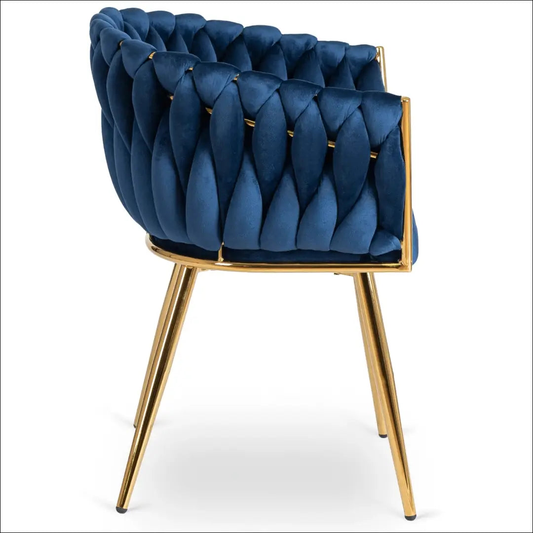 Kėdė su veliūro audiniu tamsiai mėlynos spalvos TE391 - €109 Save 15% 100-200, __label:Pristatymas 5-14 d.d., elite,