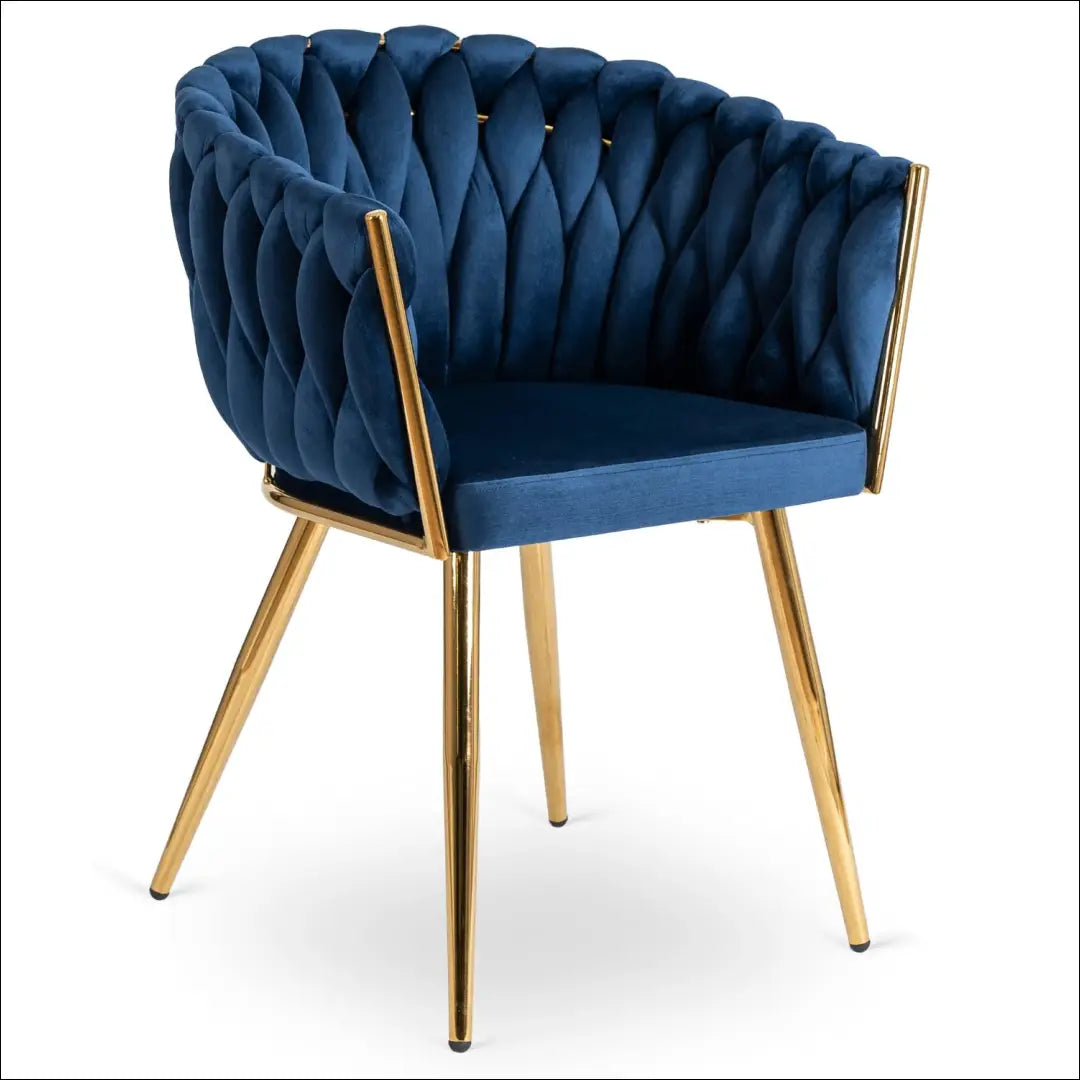 Kėdė su veliūro audiniu tamsiai mėlynos spalvos TE391 - €109 Save 15% 100-200, __label:Pristatymas 5-14 d.d., elite,