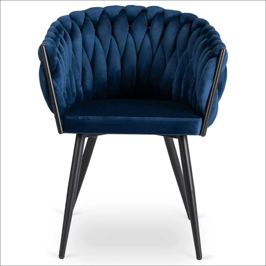 Kėdė su veliūro audiniu tamsiai mėlynos spalvos TE394 - €97 Save 15% 50-100, __label:Pristatymas 5-14 d.d., elite,