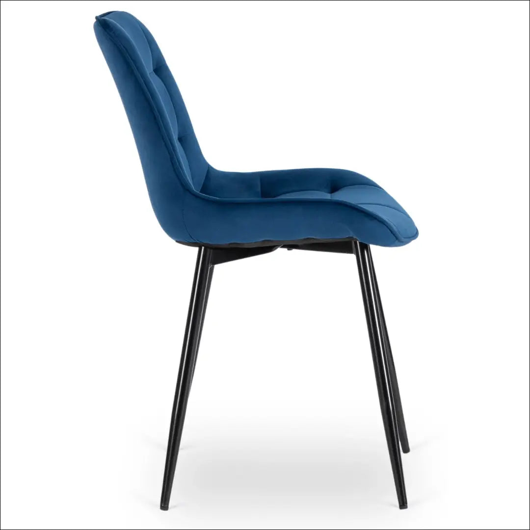 Kėdė su veliūro audiniu tamsiai mėlynos spalvos TE466 - €43 Save 15% 25-50, __label:Pristatymas 5-14 d.d., elite,