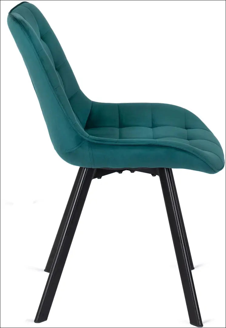 Kėdė su veliūro audiniu TE106 - €52 Save 15% 50-100, __label:Pristatymas 5-14 d.d., elite, Krzesła, spalva-turkio