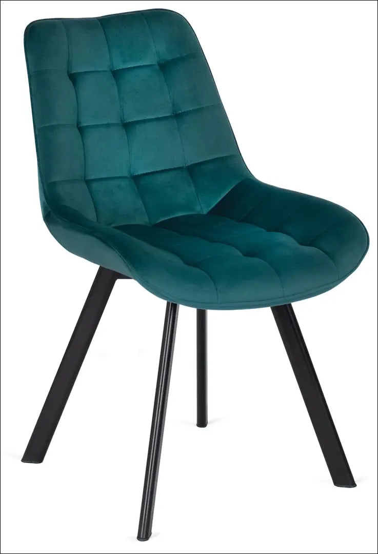 Kėdė su veliūro audiniu TE106 - €52 Save 15% 50-100, __label:Pristatymas 5-14 d.d., elite, Krzesła, spalva-turkio