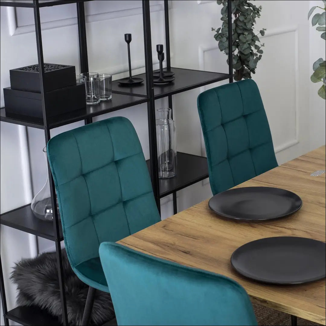 Kėdė su veliūro audiniu TE122 - €35 Save 15% 25-50, __label:Pristatymas 5-14 d.d., elite, Krzesła, spalva-turkio Turkio