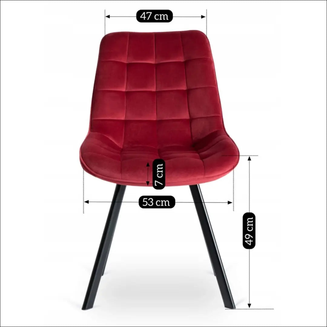 Kėdė su veliūro audiniu TE422 - €52 Save 15% 50-100, __label:Pristatymas 5-14 d.d., elite, Krzesła,