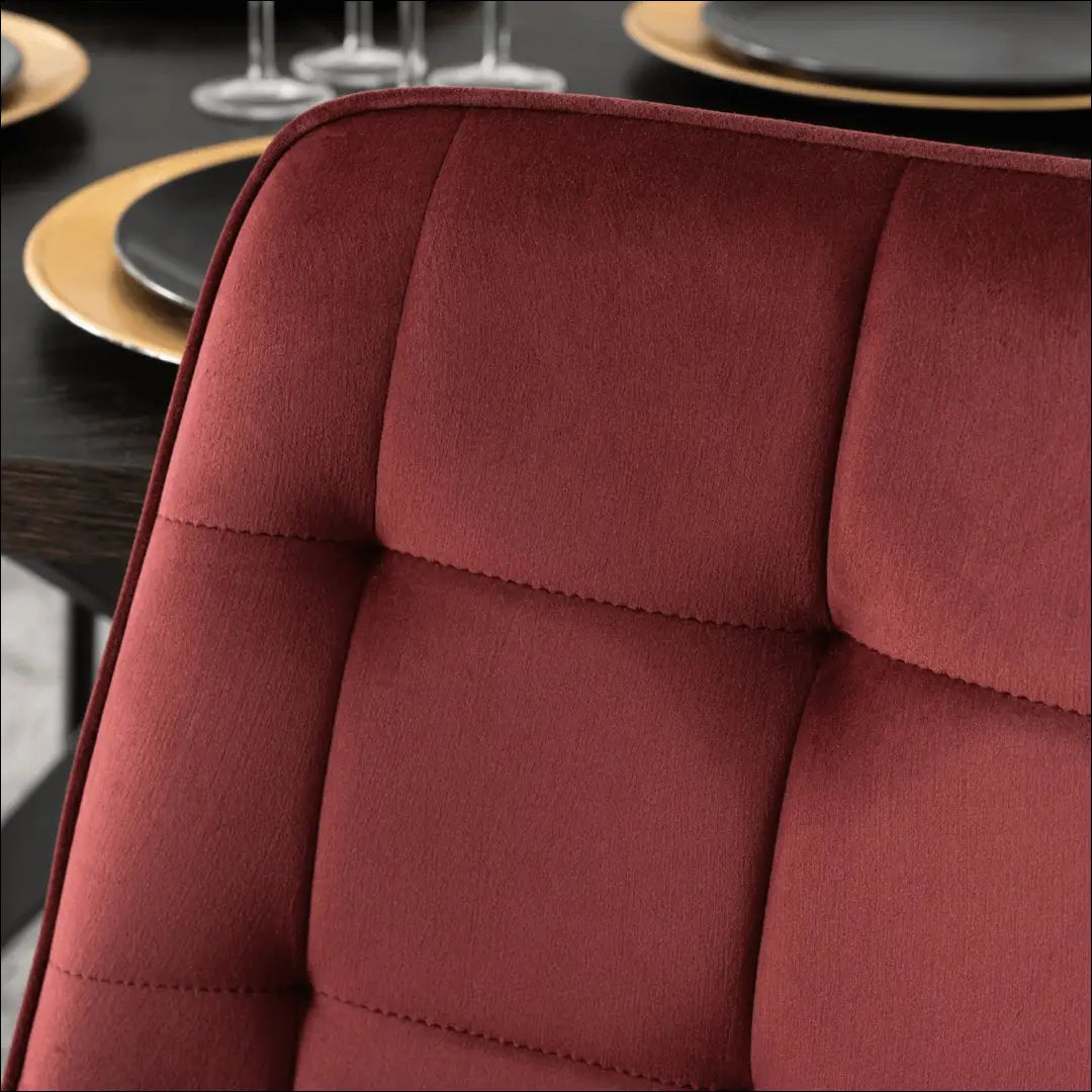 Kėdė su veliūro audiniu TE797 - €43 Save 15% 25-50, __label:Pristatymas 5-14 d.d., elite, spalva-raudona-ir-bordo,