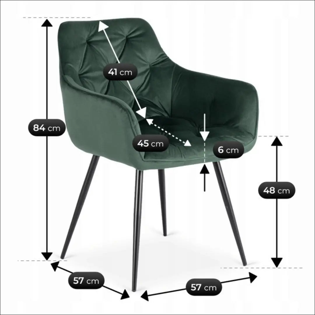 Kėdė su veliūro audiniu žalios spalvos / pilkos TE930 - €71 Save 15% 50-100, __label:Pristatymas 5-14 d.d., elite,
