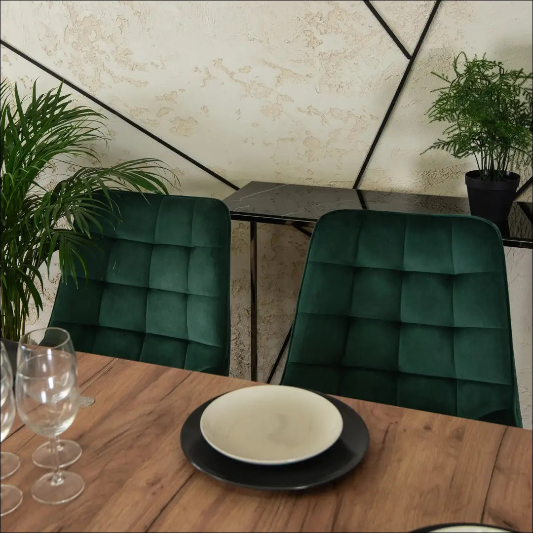 Kėdė su veliūro audiniu žalios spalvos TE034 - €52 Save 15% 50-100, __label:Pristatymas 5-14 d.d., elite, Krzesła,