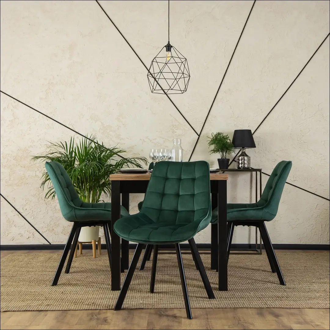 Kėdė su veliūro audiniu žalios spalvos TE034 - €52 Save 15% 50-100, __label:Pristatymas 5-14 d.d., elite, Krzesła,