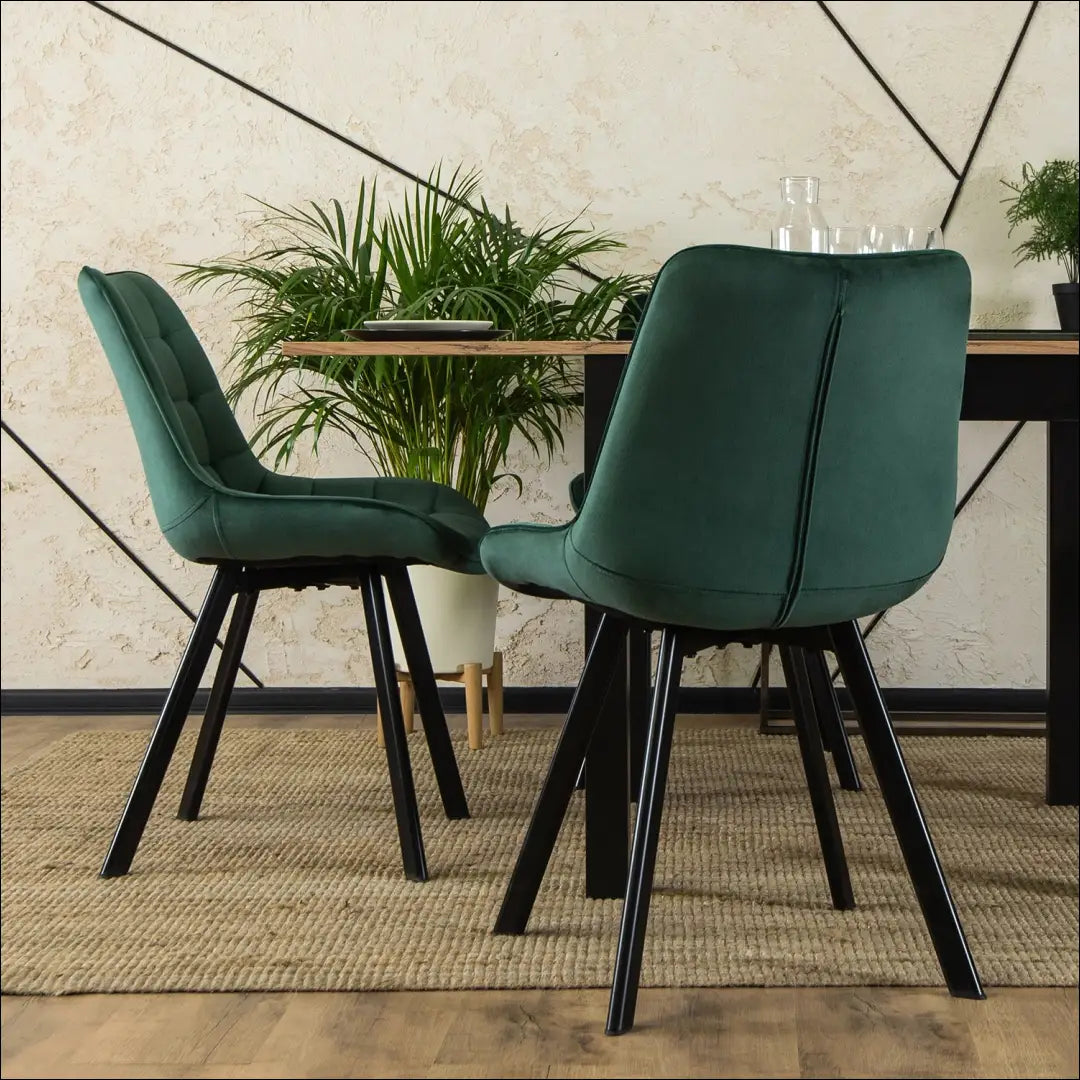 Kėdė su veliūro audiniu žalios spalvos TE034 - €52 Save 15% 50-100, __label:Pristatymas 5-14 d.d., elite, Krzesła,