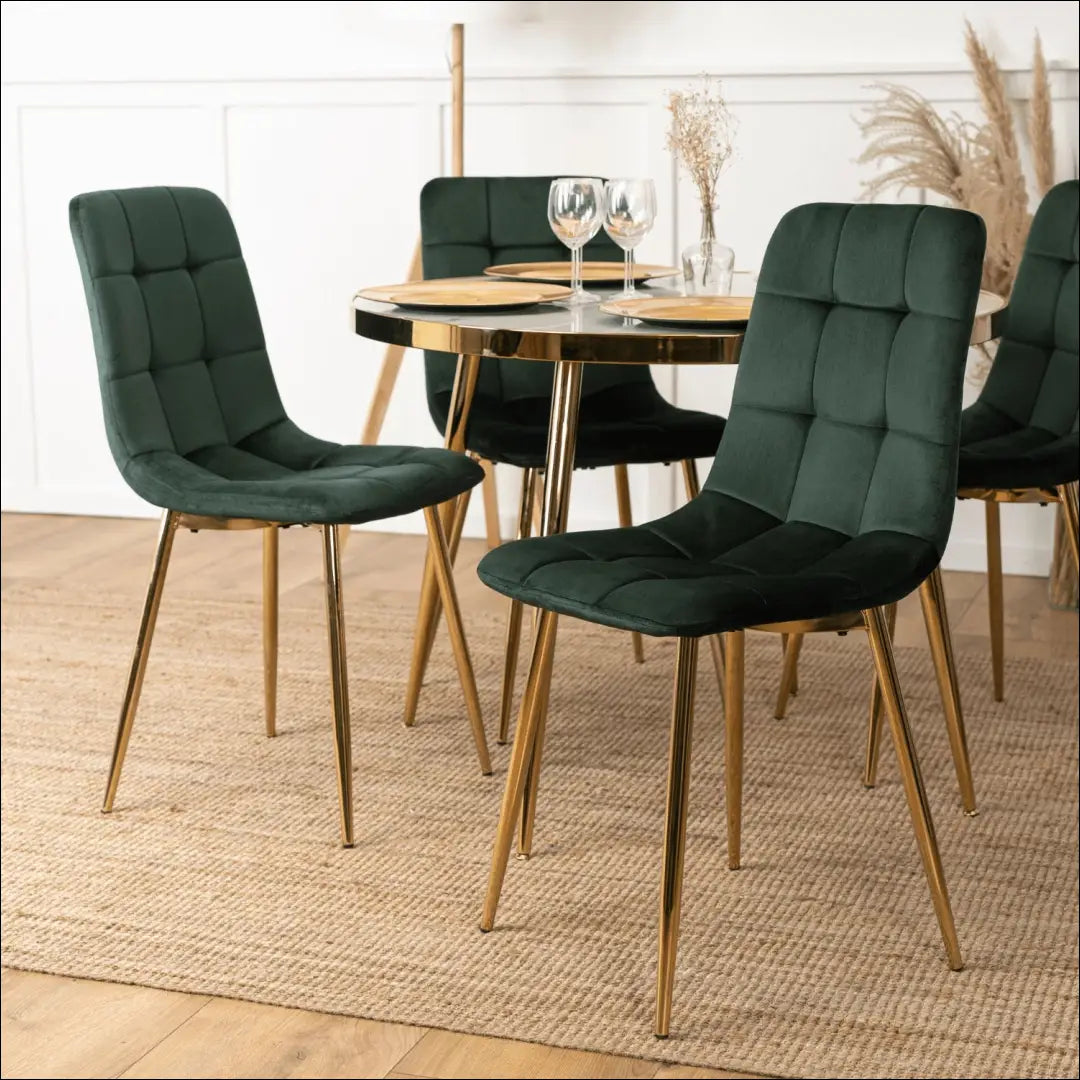 Kėdė su veliūro audiniu žalios spalvos TE110 - €43 Save 15% 25-50, __label:Pristatymas 5-14 d.d., elite, Krzesła,