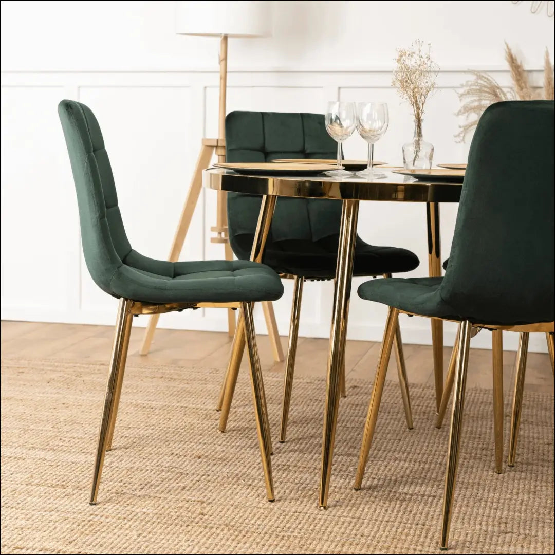 Kėdė su veliūro audiniu žalios spalvos TE110 - €43 Save 15% 25-50, __label:Pristatymas 5-14 d.d., elite, Krzesła,