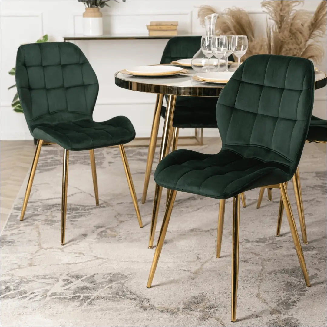 Kėdė su veliūro audiniu žalios spalvos TE305 - €38 Save 15% 25-50, __label:Pristatymas 5-14 d.d., elite,