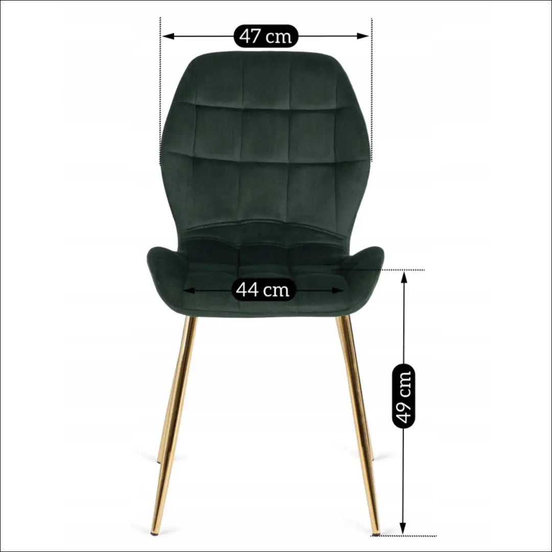Kėdė su veliūro audiniu žalios spalvos TE305 - €38 Save 15% 25-50, __label:Pristatymas 5-14 d.d., elite,