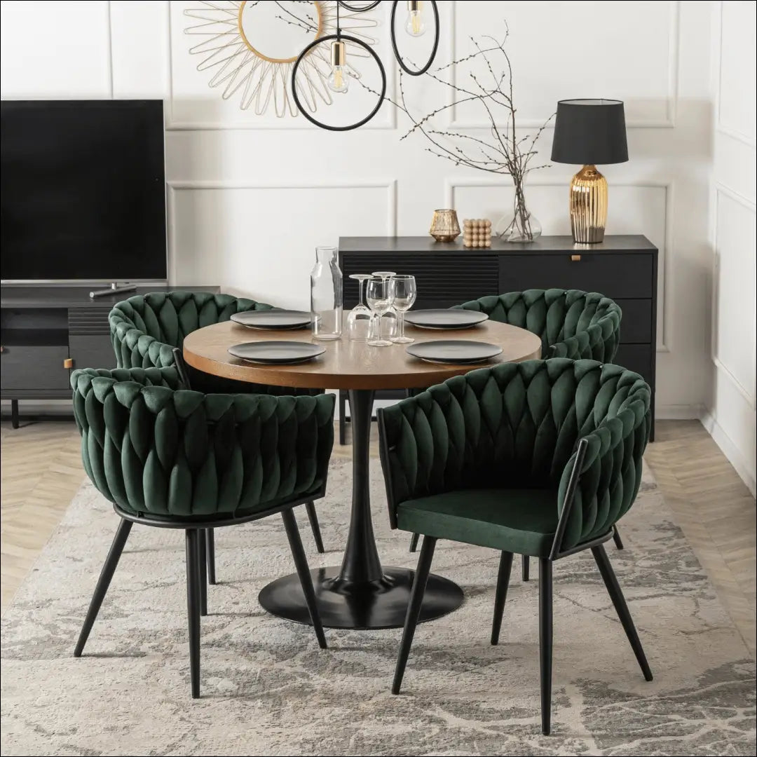 Kėdė su veliūro audiniu žalios spalvos TE395 - €97 Save 15% 50-100, __label:Pristatymas 5-14 d.d., elite, Krzesła,