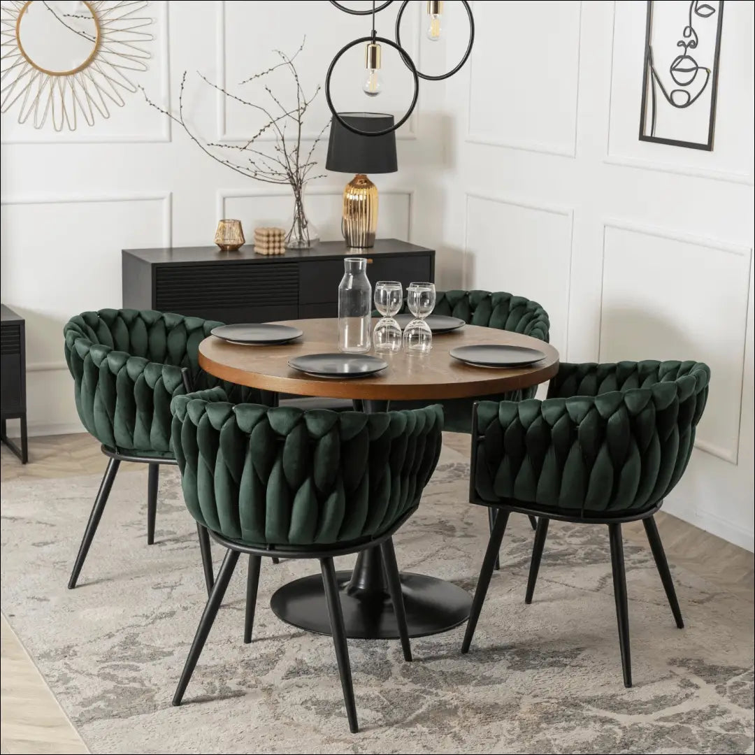 Kėdė su veliūro audiniu žalios spalvos TE395 - €97 Save 15% 50-100, __label:Pristatymas 5-14 d.d., elite, Krzesła,