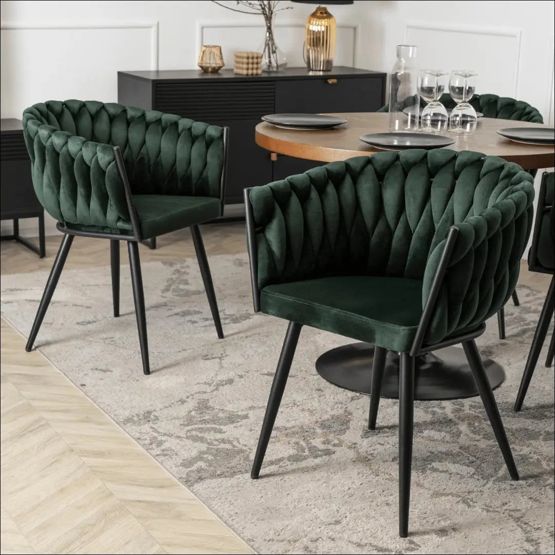 Kėdė su veliūro audiniu žalios spalvos TE395 - €97 Save 15% 50-100, __label:Pristatymas 5-14 d.d., elite, Krzesła,