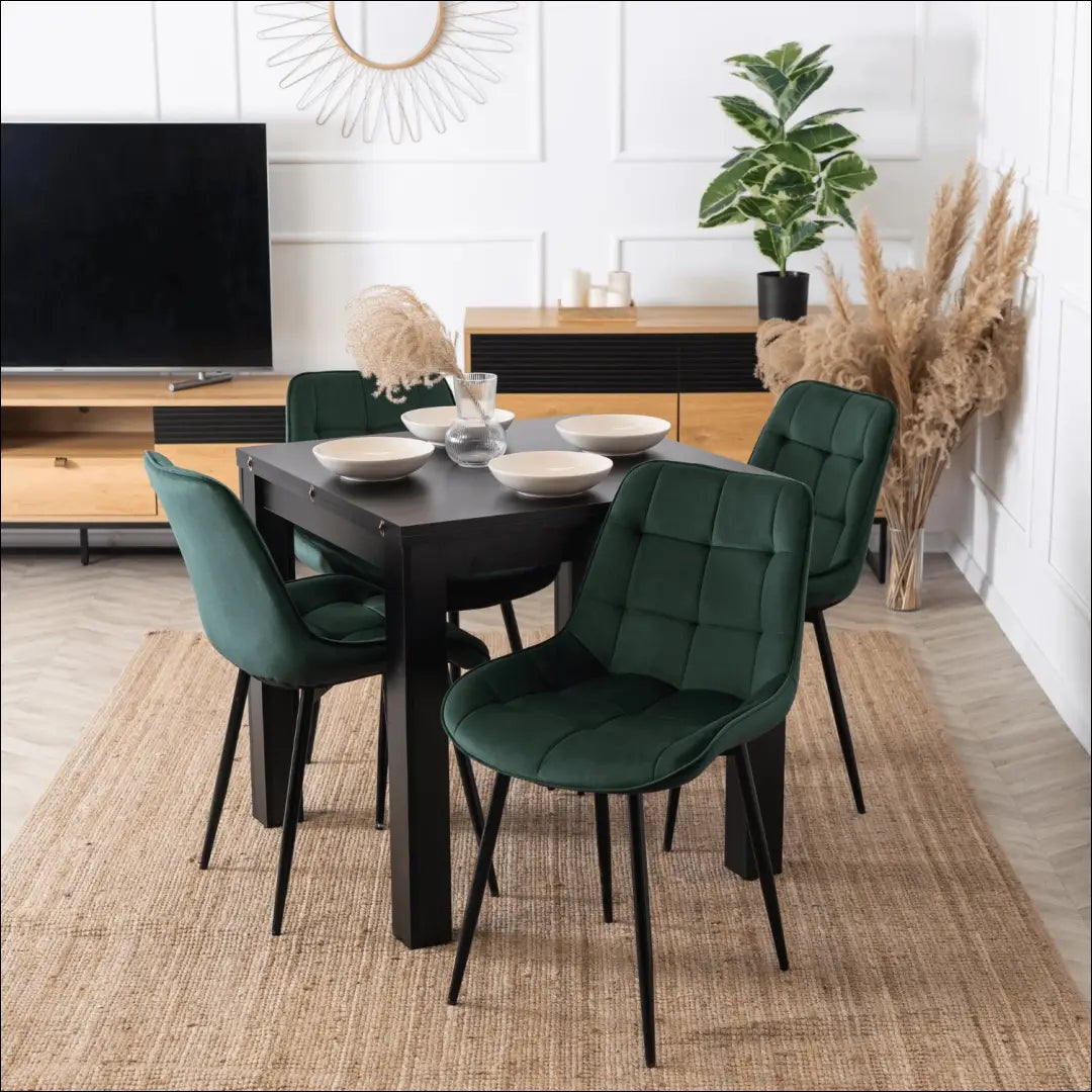 Kėdė su veliūro audiniu žalios spalvos TE465 - €43 Save 15% 25-50, __label:Pristatymas 5-14 d.d., elite, spalva-zalia,