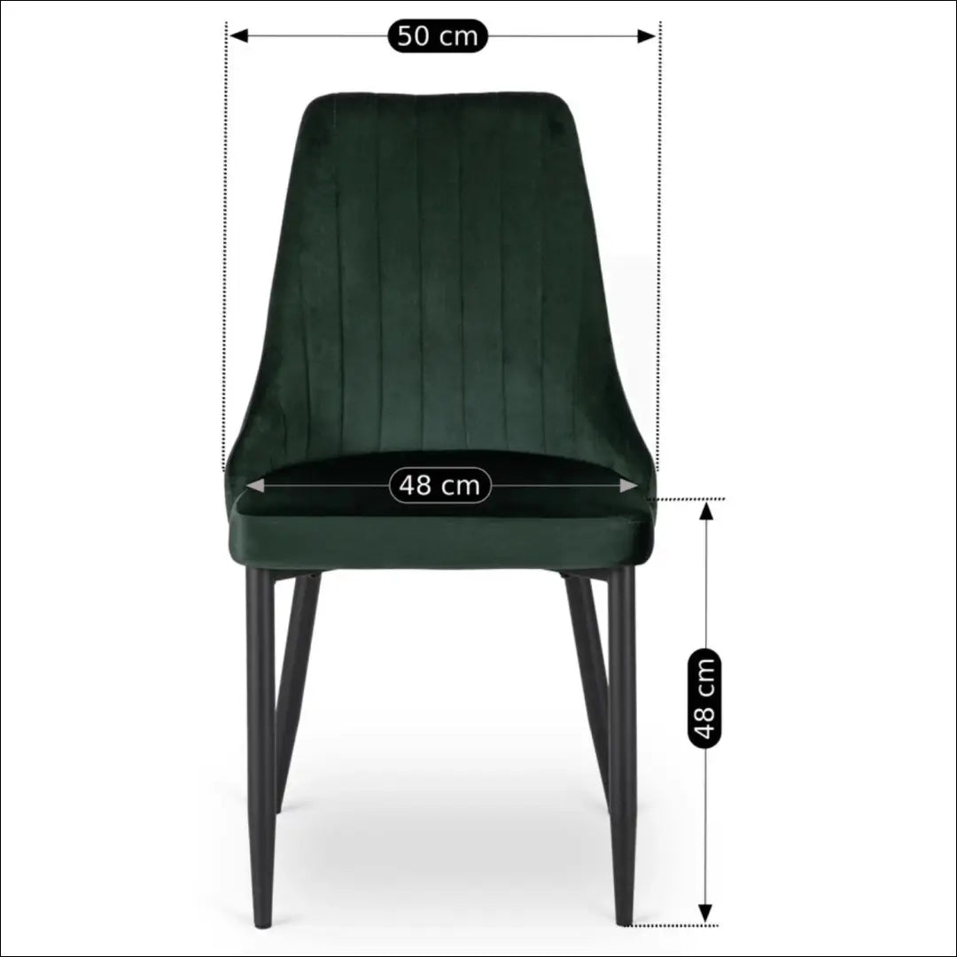 Kėdė su veliūro audiniu žalios spalvos TE552 - €51 Save 15% 50-100, __label:Pristatymas 5-14 d.d., elite, spalva-zalia,