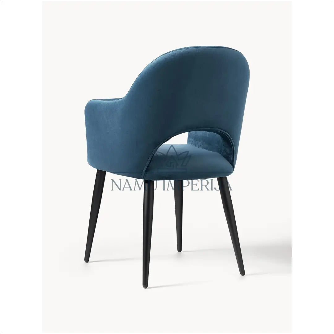 Kėdė VI1003 - €125 Save 50% 100-200, __label:Pristatymas 1-2 d.d., color-melyna, kedes-valgomojo, material-aksomas €100