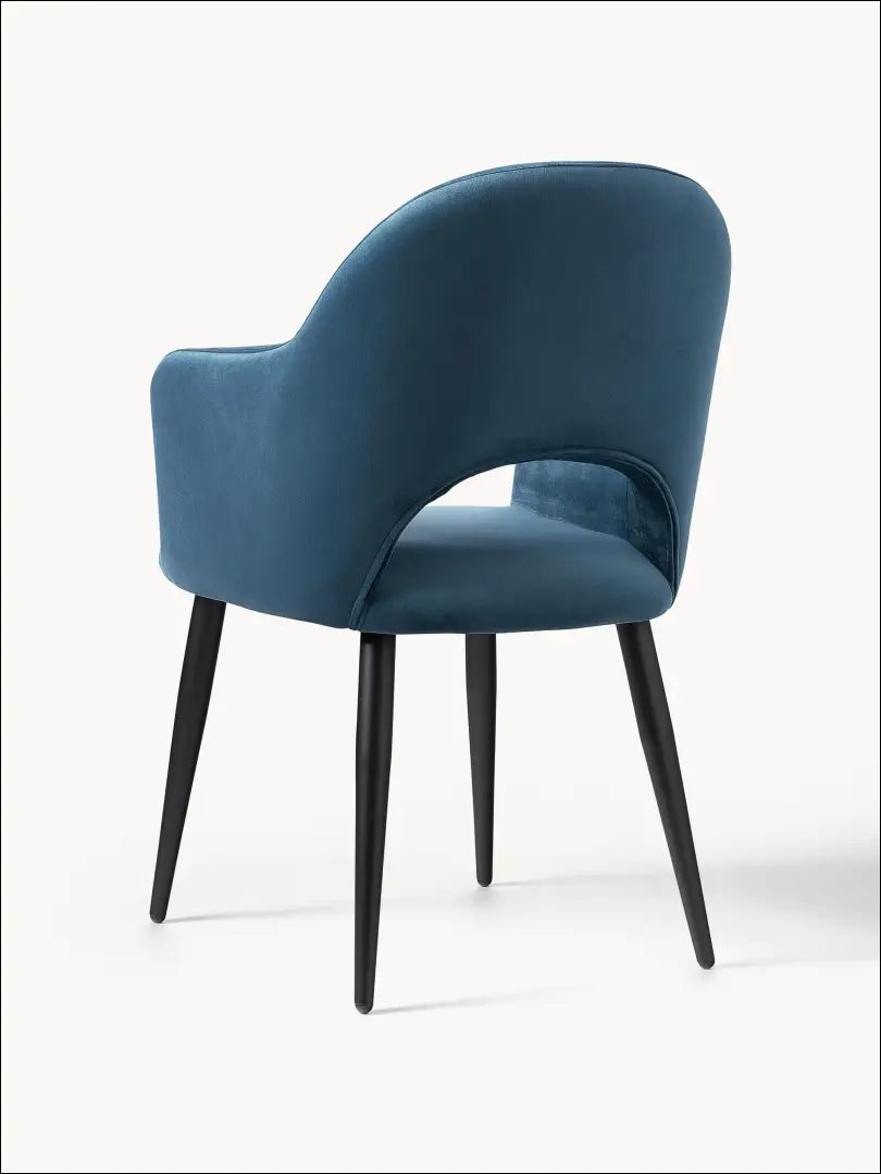 Kėdė VI1003 - €112 Save 55% 100-200, __label:Pristatymas 1-2 d.d., color-melyna, kedes-valgomojo, material-aksomas €100