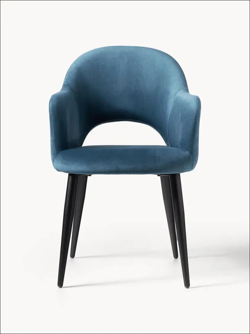 Kėdė VI1003 - €112 Save 55% 100-200, __label:Pristatymas 1-2 d.d., color-melyna, kedes-valgomojo, material-aksomas €100