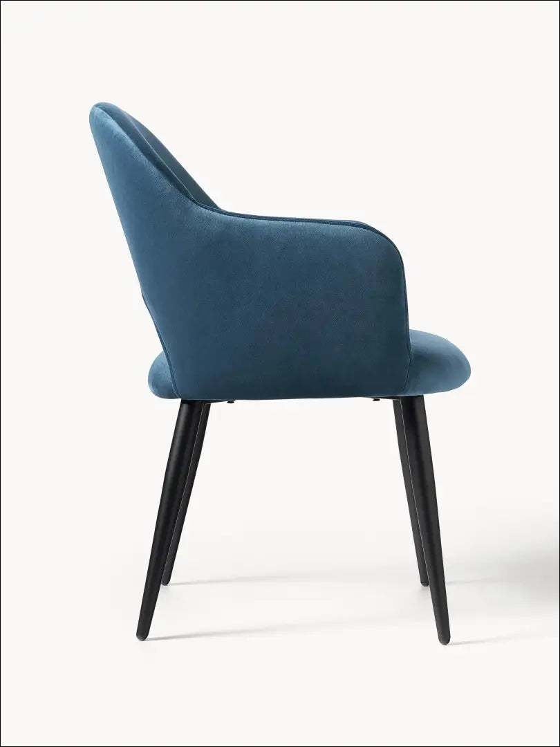 Kėdė VI1003 - €112 Save 55% 100-200, __label:Pristatymas 1-2 d.d., color-melyna, kedes-valgomojo, material-aksomas €100