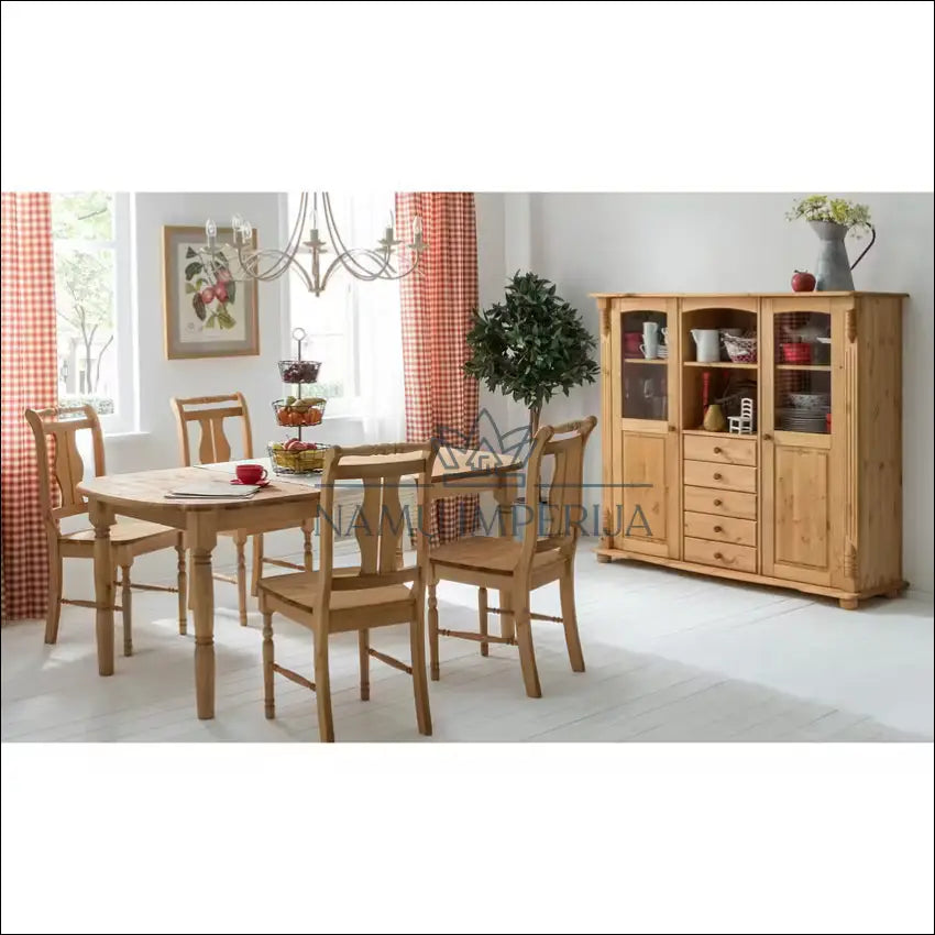 Kėdė VI1006 - €55 Save 50% 50-100, __label:Pristatymas 1-2 d.d., color-ruda, kedes-valgomojo, material-medzio-masyvas