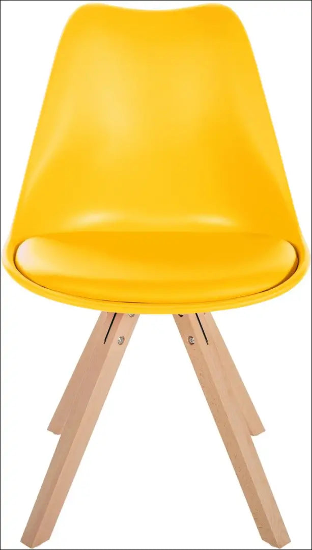 Kėdė VI1015 - €29 Save 60% 25-50, __label:Pristatymas 1-2 d.d., color-geltona, kedes-valgomojo, material-eko-oda €25