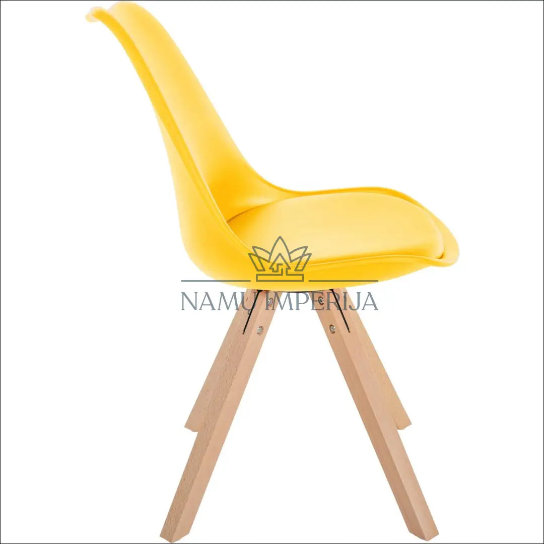 Kėdė VI1015 €37 Save 50% 25 50, __label:Pristatymas 1 2 d.d., color geltona, kedes valgomojo, material eko oda €25