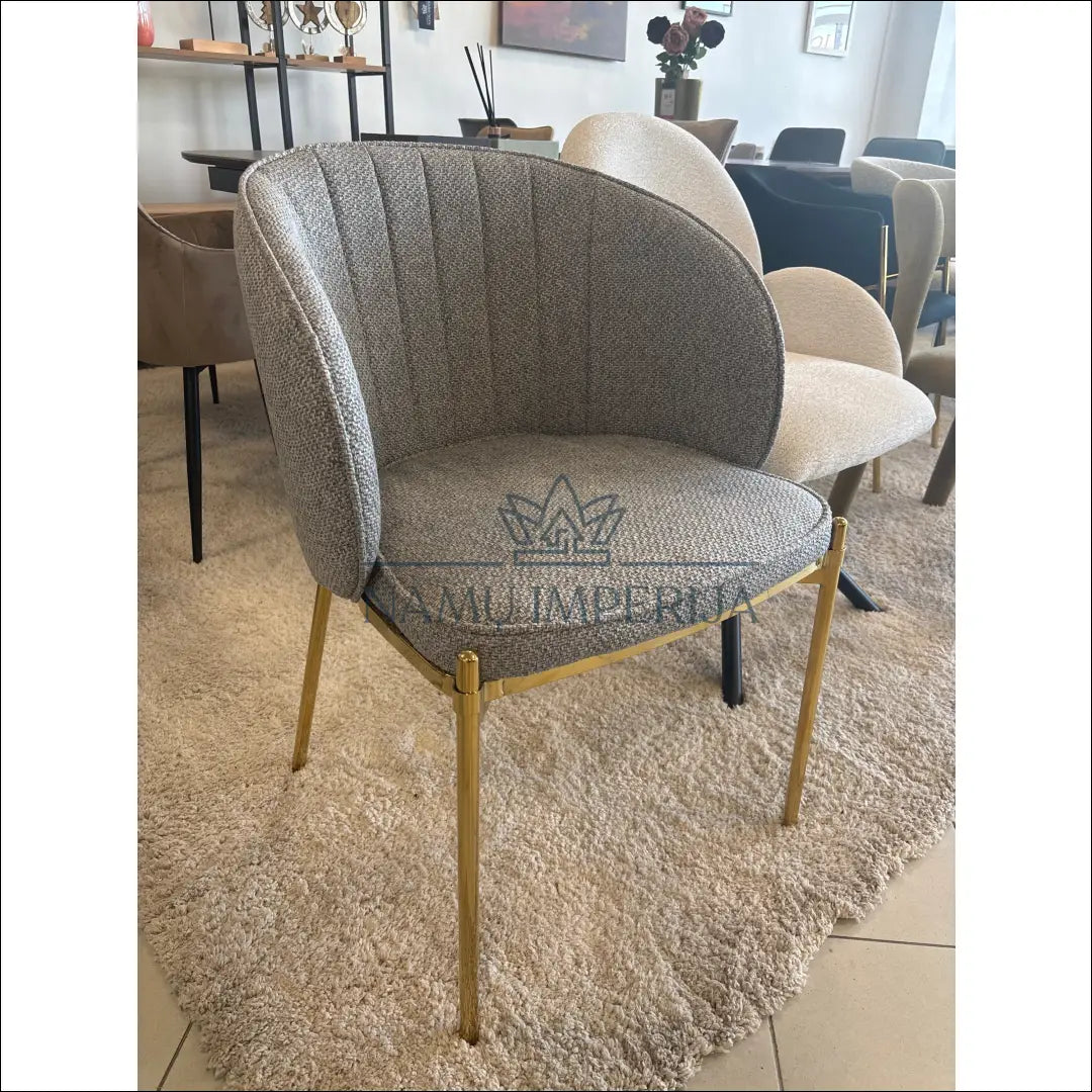 Kėdė VI1025 - €128 Save 20% 100-200, __label:Pristatymas 1-2 d.d., color-pilka, kedes-valgomojo, material-gobelenas