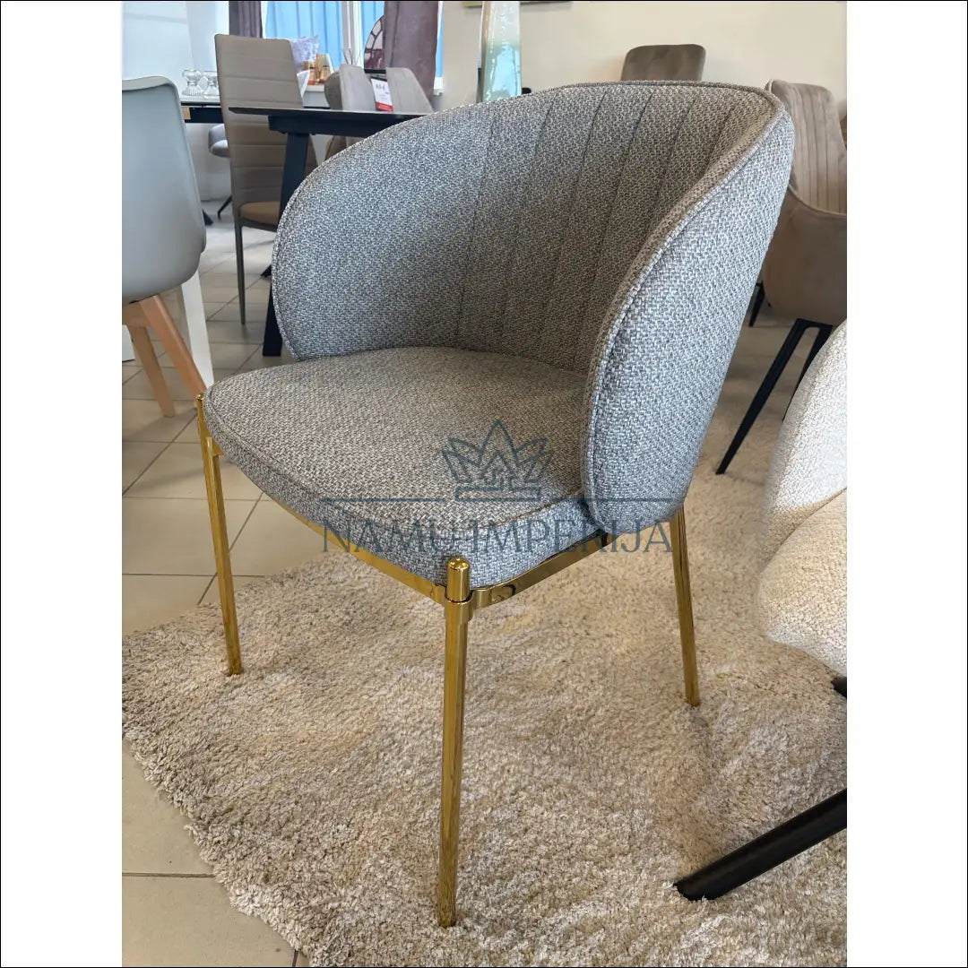 Kėdė VI1025 - €128 Save 20% 100-200, __label:Pristatymas 1-2 d.d., color-pilka, kedes-valgomojo, material-gobelenas