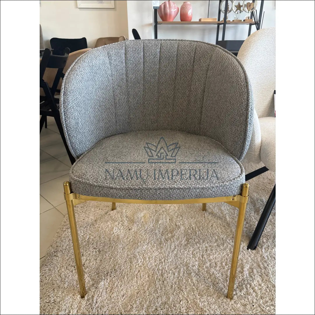 Kėdė VI1025 - €128 Save 20% 100-200, __label:Pristatymas 1-2 d.d., color-pilka, kedes-valgomojo, material-gobelenas