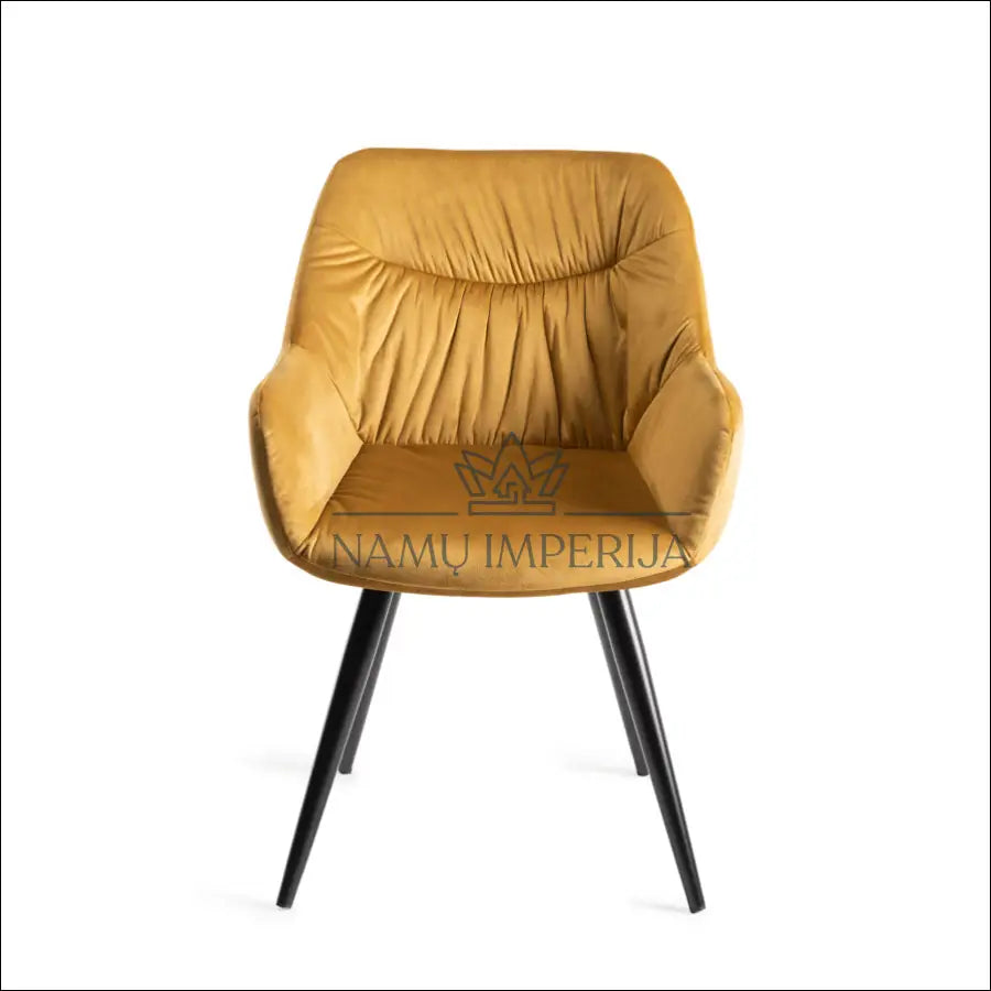 Kėdė VI1033 - €68 Save 50% 50-100, __label:Pristatymas 1-2 d.d., color-geltona, kedes-valgomojo, material-aksomas €50