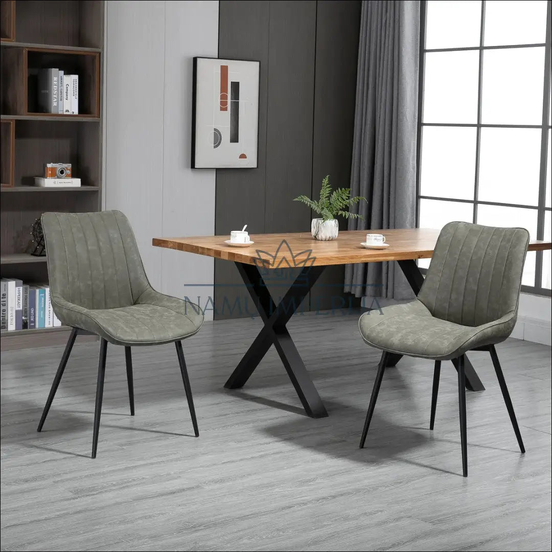 Kėdė VI1036 - €58 Save 50% 50-100, __label:Pristatymas 1-2 d.d., color-pilka, kedes-valgomojo, material-dirbtine-oda