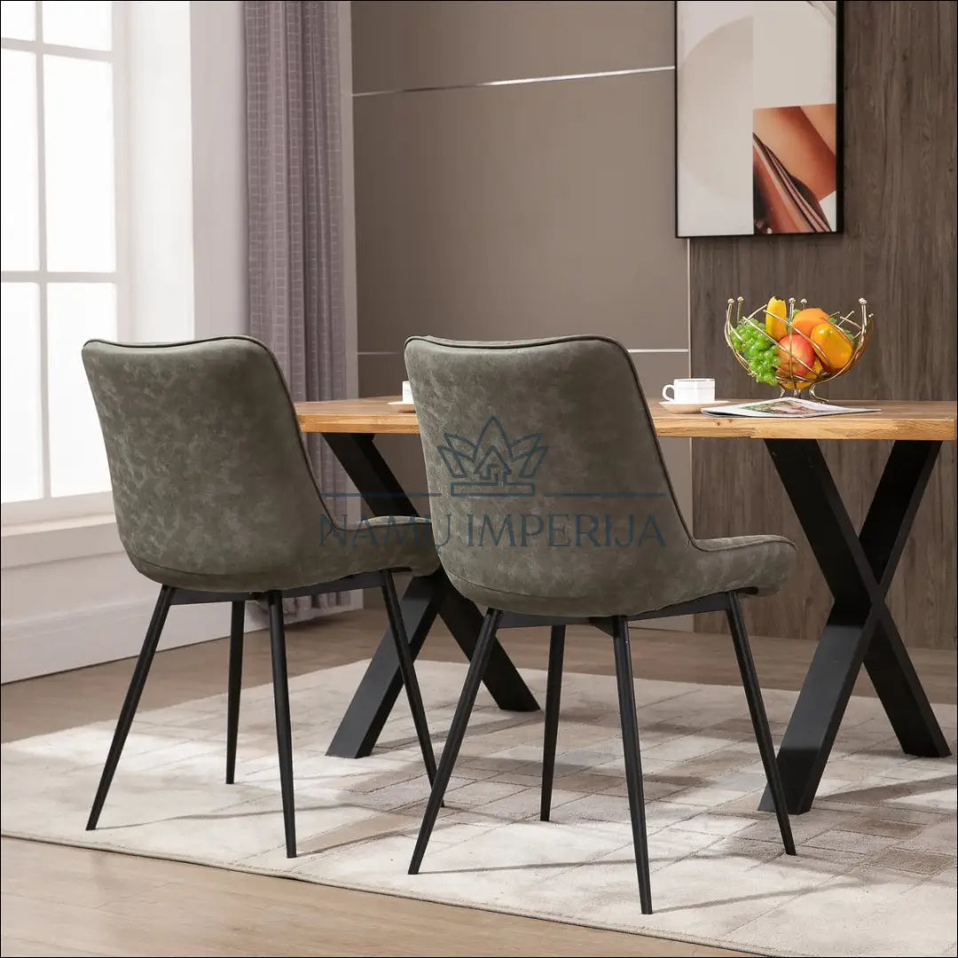 Kėdė VI1036 - €58 Save 50% 50-100, __label:Pristatymas 1-2 d.d., color-pilka, kedes-valgomojo, material-dirbtine-oda