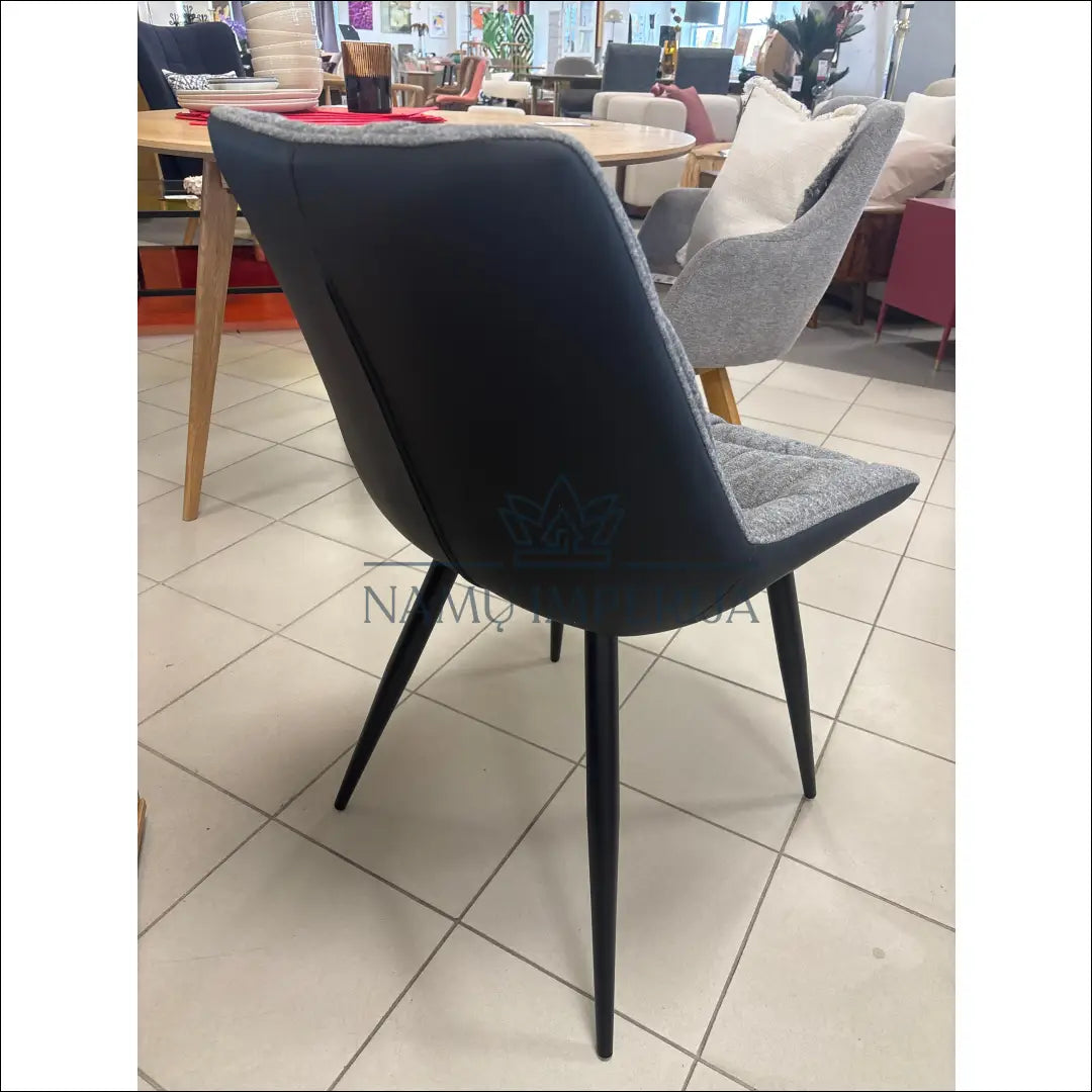 Kėdė VI1039 - €45 Save 50% 25-50, __label:Pristatymas 1-2 d.d., color-juoda, color-pilka, kedes-valgomojo €25 to €50