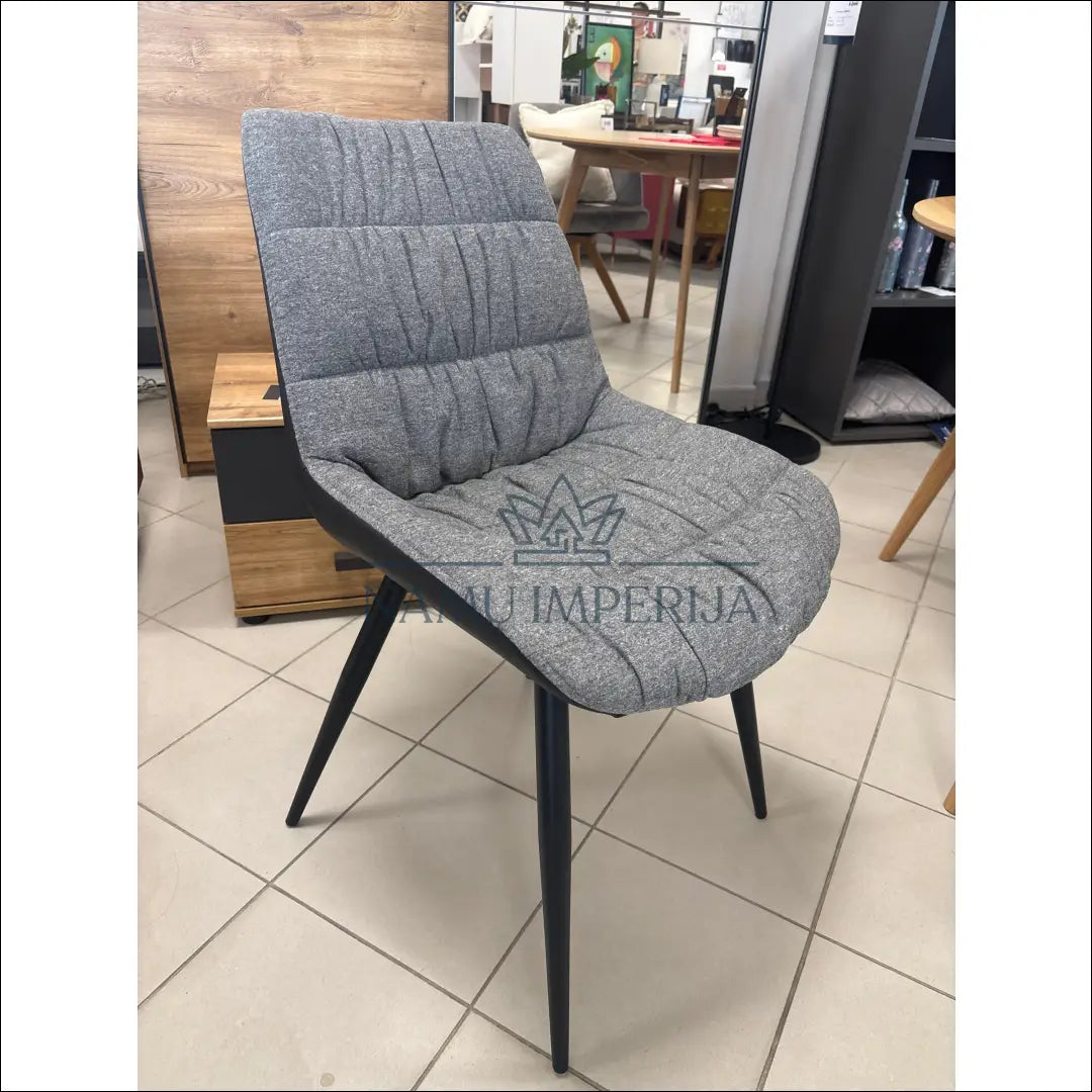 Kėdė VI1039 - €45 Save 50% 25-50, __label:Pristatymas 1-2 d.d., color-juoda, color-pilka, kedes-valgomojo €25 to €50