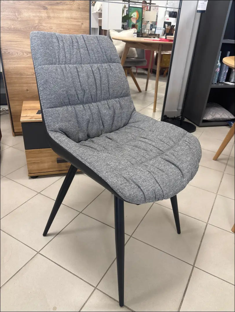 Kėdė VI1039 - €42 Save 50% 25-50, __label:Pristatymas 1-2 d.d., color-juoda, color-pilka, kedes-valgomojo €25 to €50