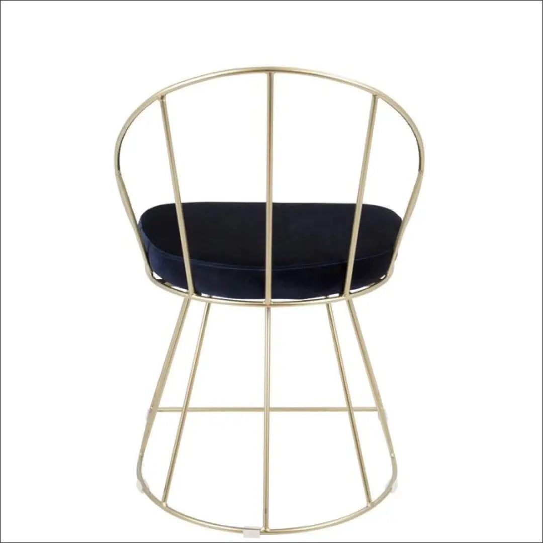 Kėdė VI1041 - €95 Save 50% 50-100, __label:Pristatymas 1-2 d.d., color-auksine, color-melyna, foteliai €50 to €100