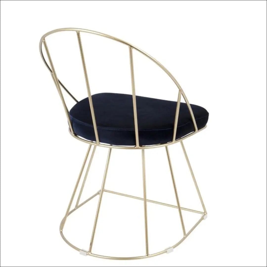 Kėdė VI1041 - €95 Save 50% 50-100, __label:Pristatymas 1-2 d.d., color-auksine, color-melyna, foteliai €50 to €100