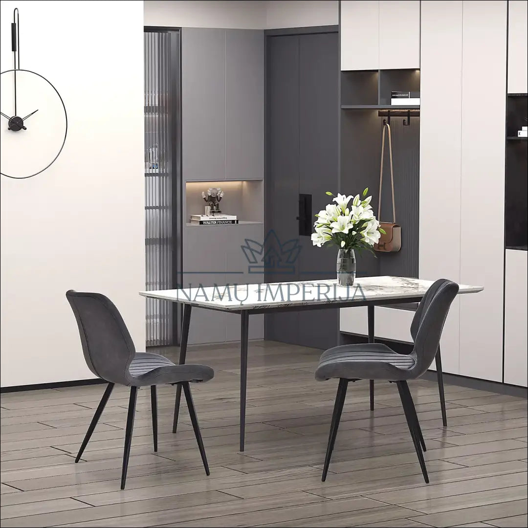 Kėdė VI1045 - €74 Save 50% 50-100, __label:Pristatymas 1-2 d.d., color-pilka, kedes-valgomojo, material-dirbtine-oda
