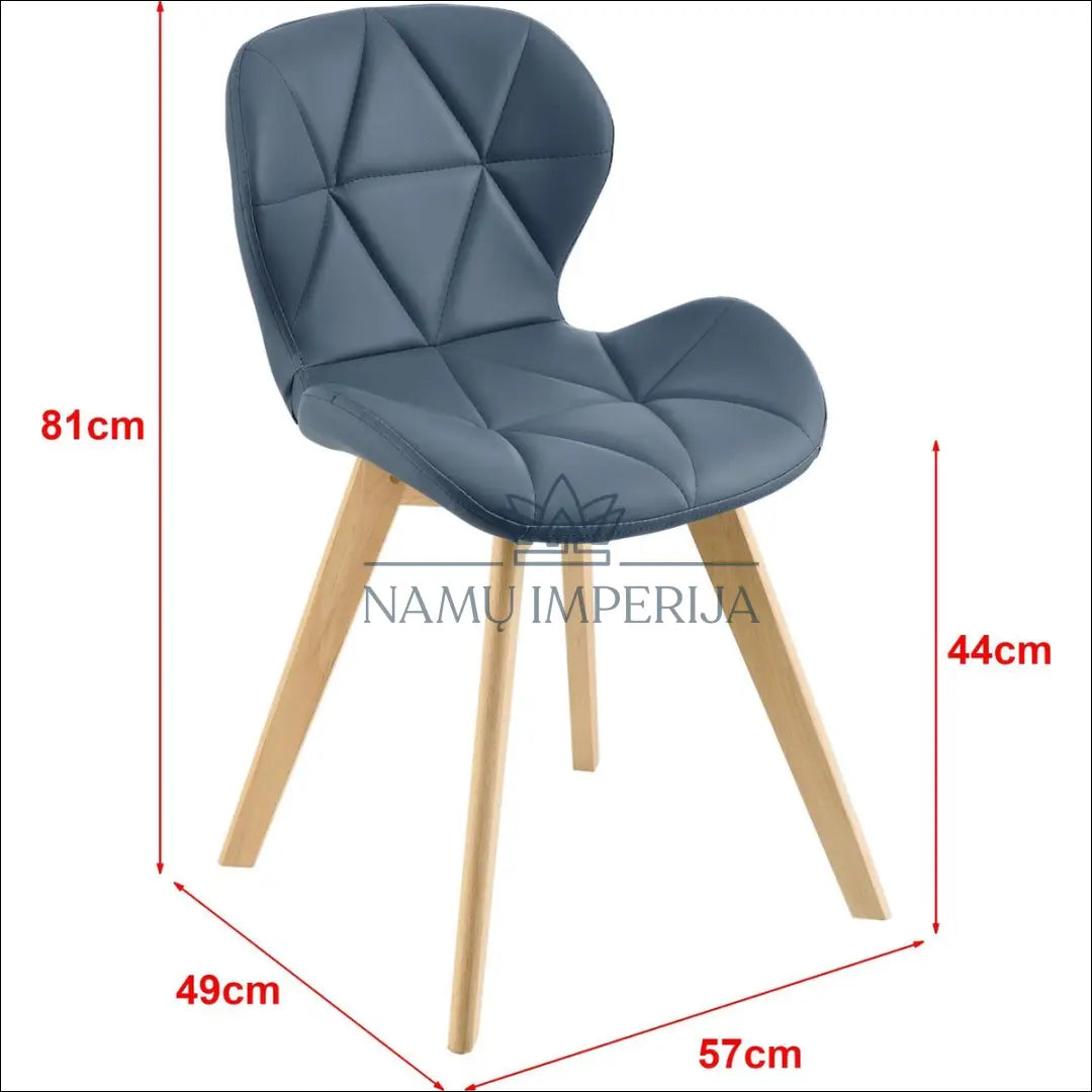 Kėdė VI1051 - €63 Save 50% 50-100, __label:Pristatymas 1-2 d.d., color-melyna, kedes-valgomojo, material-dirbtine-oda