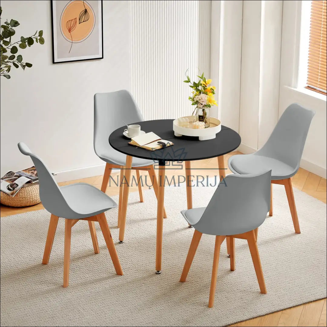 Kėdė VI1056 - €45 Save 50% 25-50, __label:Pristatymas 1-2 d.d., color-pilka, kedes-valgomojo, material-dirbtine-oda €25